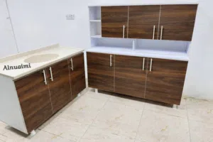 جاهز خشبmdfمترونص مع ملحق وسنك مرمر