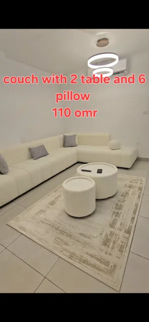 couch with 2 table