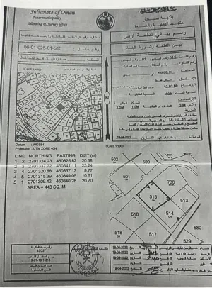 ارض للبيع فلج القبائل خلف خط الحياه مباشرة