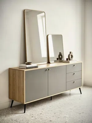 I Design Console Table with matching mirrors