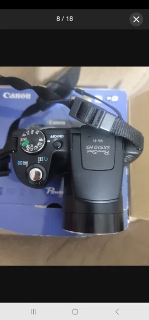 كاميرا Canon PowerShot SX510 HS بحالة ممتازة مع كامل الأغراض