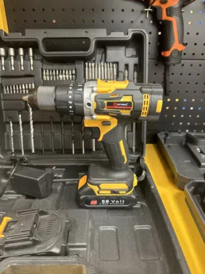 دريل ثقب حديد وخشب 58 فولت بطارية تكنولوجيا المانية