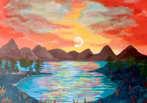 Original artwork painted on canves with acrylic paints