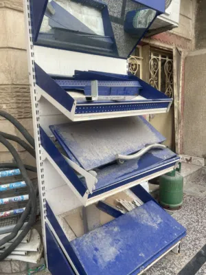 رفوف مخضر حديد