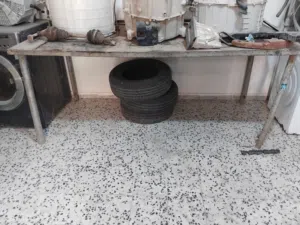 طاوله احديد 180x80x100ارتفاع تقريبا