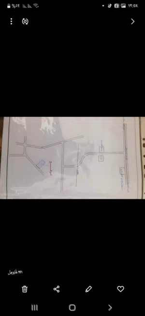 أرض زراعيه مساحتها 4300 من المالك طول