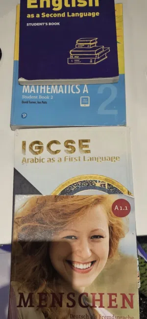 Year 10 School Textbooks Bundle – English, Math, Arabic & German – Good Condition