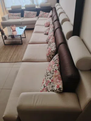 صالون كبير تفصيل من بانتا 8 مقاعد...Large Salon from Banta (L) Shape design