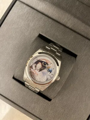 ساعة الصقر جديدة مع العلبة - ستانلس ستيل & زجاج Sapphire