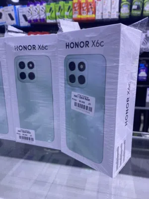 HONOR X6c ( 128 GB / 6 RAM ) هونر جديد كفالة الوكيل الحصري سنة كاملة مع كفر و شاحن اصلي من الشركة