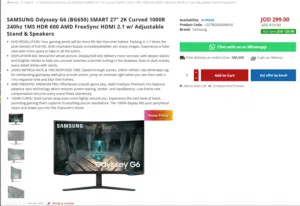 شاشة Samsung g6 للبيع كفالة سنتين