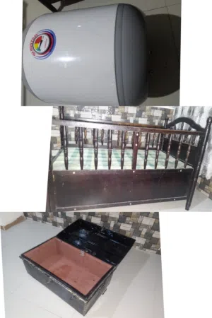 تخت بيبي +صندوق حديد+قيزر