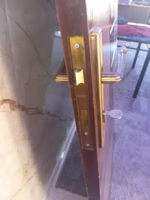 باب خشب قشره بلوط محفور بالليزر