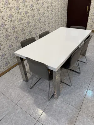 DINING TABLE ABYAT WITH 6 CHAIRS