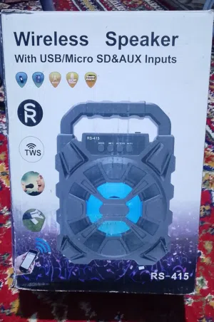 سماعة صوت  Wireless Speaker With  USB/Micro SD&AUX Inputs