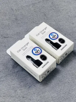 SAMSUNG DUAL PORT ORIGINAL 25W CAR CHARGER NEW FOR SALE