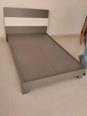 سرير رمادي ممتاز grey bed and structure