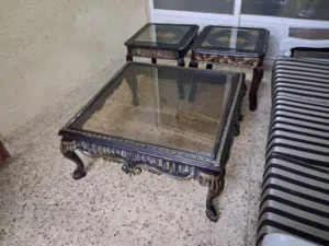 طقم طاولات وسط وجانبيات