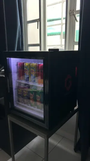 GAMEON frostbite gaming mini fridge 42L