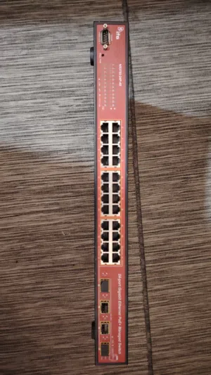 1 Gigabit Speed سويتش Interlogix – 24port POE  Managed