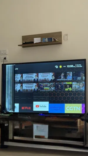 تلفاز star track مسكور جزئي مايعرض فيديو يحتاج لتصليح