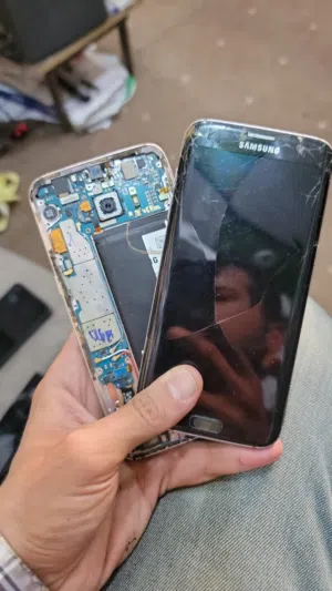 اجهزه سامسونج s7edge برد مكسور شاشات
