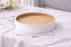 صواني او علب خشب للحلويات