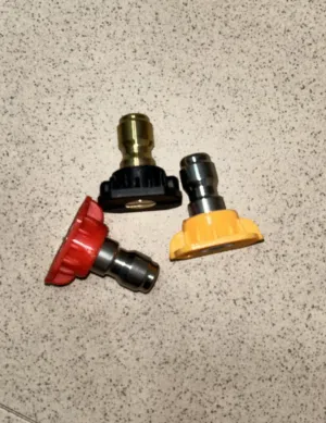 3pcs 1/4inch quick connect garden high pressure washer spray nozzle.