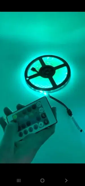 حبل إضاءة LED ملوّن مع ريموت5متر