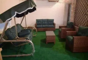 مراجيح ثلاثية وثنائة ورباعية، اطقم رتان مع طاولة واطقم حديد جميع الموديلات ومرجيحة فرنسية عش البلبل