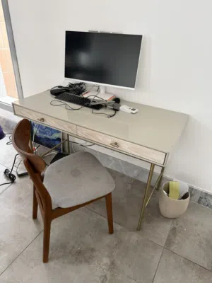 Desk and chair