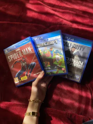 3 العاب بلايستين مستعملة استعمال بسيط وبسعر جدًا مميز / Minecraft/ cod modern warfare 1/ spiderman