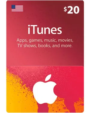 كود Apple iTunes أمريكية 20 دولار للبيع