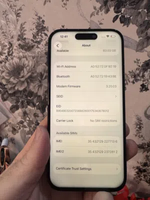 15 Pro Dark blue كحلي -screen changed copy/ نظيف جدا مبدل الشاشة الأمامية تجاري