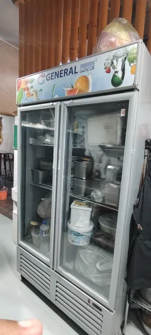 ثلاجة عرض كبيرة 2 باب