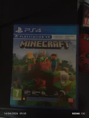 سيدي ماين كرافت يشتغل على بلاي ستيشن 4 و5 مستعمل يومين فقط ولي شارنه تقريبا اسبوع حالتي حاله جديده