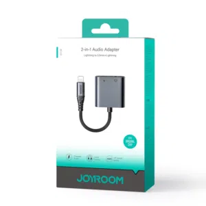 Joyroom SY-L01 محول DAC من Lightning إلى Lightning / 3.5 مم mini jack 2 في 1 - أسود