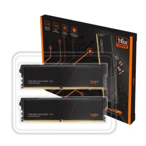 رامات كمبيوتر V-Color XSky MANTA DDR5 بحجم 16GB (2x8GB) بسرعة 5600MHz لون أسود