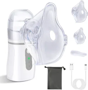 جهاز استنشاق محمول بالموجات فوق الصوتية مطور 2023 من ديليو، جهاز استنشاق رذاذ بارد، جهاز استنشاق