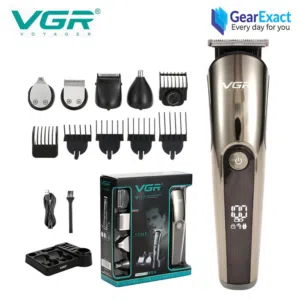 مجموعة العناية الشخصية الاحترافية VGR V-107 IPX6 قابلة للغسل، 11 في 1 للوجه والجسم للرجال     السعر