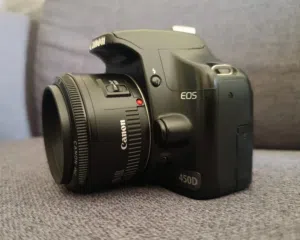 Canon EOS 450D DSLR camera + Canon 50mm Lens - in good condition