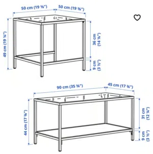 IKEA Nesting 2 Glass Tables for Sale