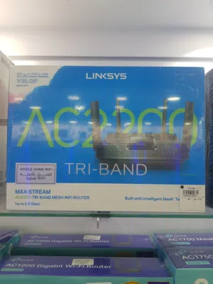 Linksys EA8300 Max Stream Tri-Band AC2200 WiFi 5 Router   لينكسيس EA8300 ماكس ستريم ثلاثي الموجات