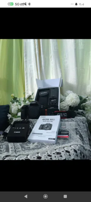 كاميرا كانون 80D حالة ممتاز استعمال بسيط عنواني بنغازي