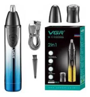 ماكينة حلاقه للانف و الوجه و الاذن اثنان في واحد شحن VGR V-619 ضد الماء