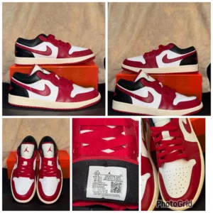 Nike Air Jordan 1 Low – Red/White/Black – Size US 10.5