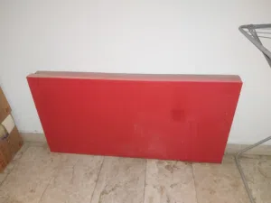 Professional Red Butcher Cutting Board (Polyethylene) - 47x23 cm