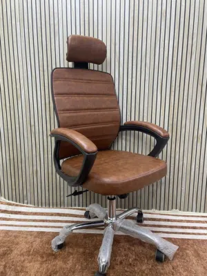 كرسي جلد فخم جدا وبلون افخم رقي واناقه وراحه وفخامه في مكان واحد وبسعر يليق بالجميع وكمية محدوده لحق