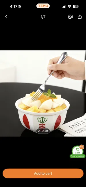 Ceramic Bowel 700 ml trendy patterns High quality