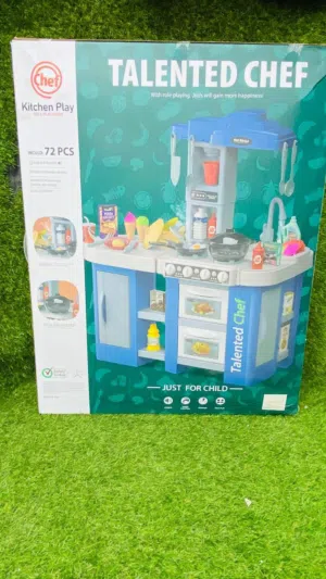 نقدم لكم المطبخ الاكبر ماركة talented chef متعدد الخزائن مع اكثر من 72 قطعة بمقاسات 72.5*61*33 cm